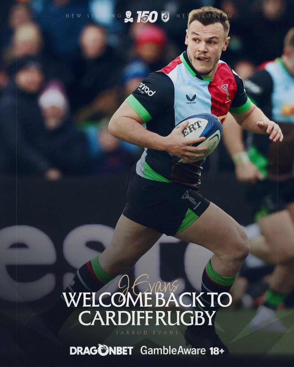 Cardiff_Rugby's tweet photo. ✍️ Jarrod Evans returns!

Wales fly-half has signed to rejoin the Blue &amp; Blacks after three seasons with @Harlequins . Croeso nôl Jarrod!

🔗 https://t.co/LIBn69znO4

@DragonBetX | 18+ | Gamble Aware https://t.co/sPei1hGNTH