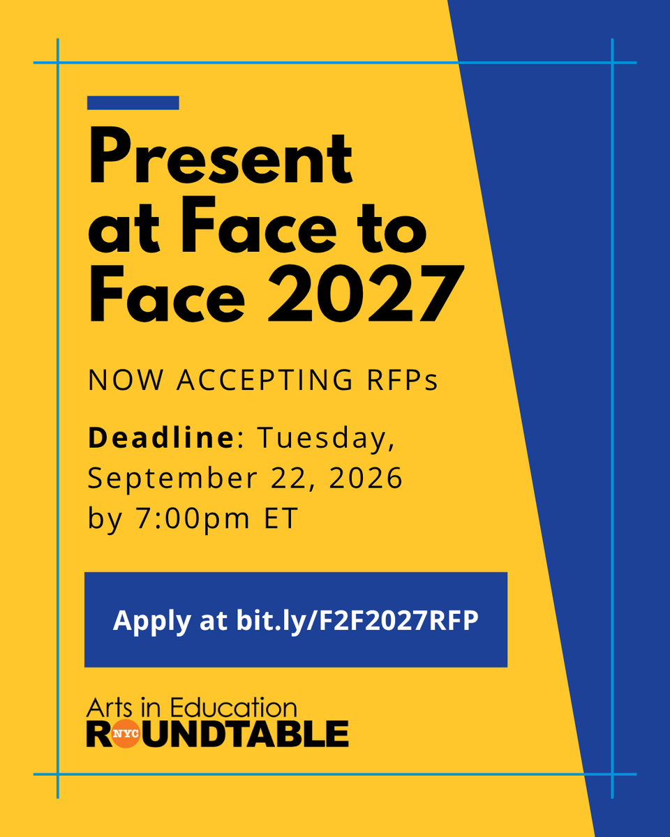 nycaier's tweet photo. The Roundtable is now accepting proposals for Face to Face 2027! This RFP seeks proposals for virtual and in-person conference sessions. All presenters will be offered a $100 honorarium and full registration to the conference. Learn more at https://t.co/9AfZwPksXs today! https://t.co/kCRTT5pBbm
