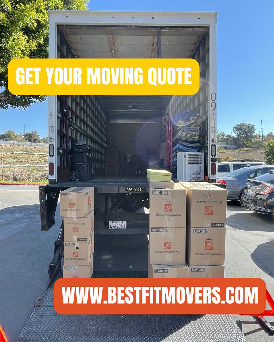 BestFitMovers's tweet photo. Moving soon in San Diego or Orange County? 🏡 Don't guess your moving costs. Best Fit Movers offers fast, free, and transparent upfront pricing with zero hidden fees. 📦✨
Get your moving quote today: 
📞 (858) 256-1966 🌐 https://t.co/Q8vpo3qgir

#BestFitMovers #SanDiegoMovers https://t.co/UpcyVC7wRu