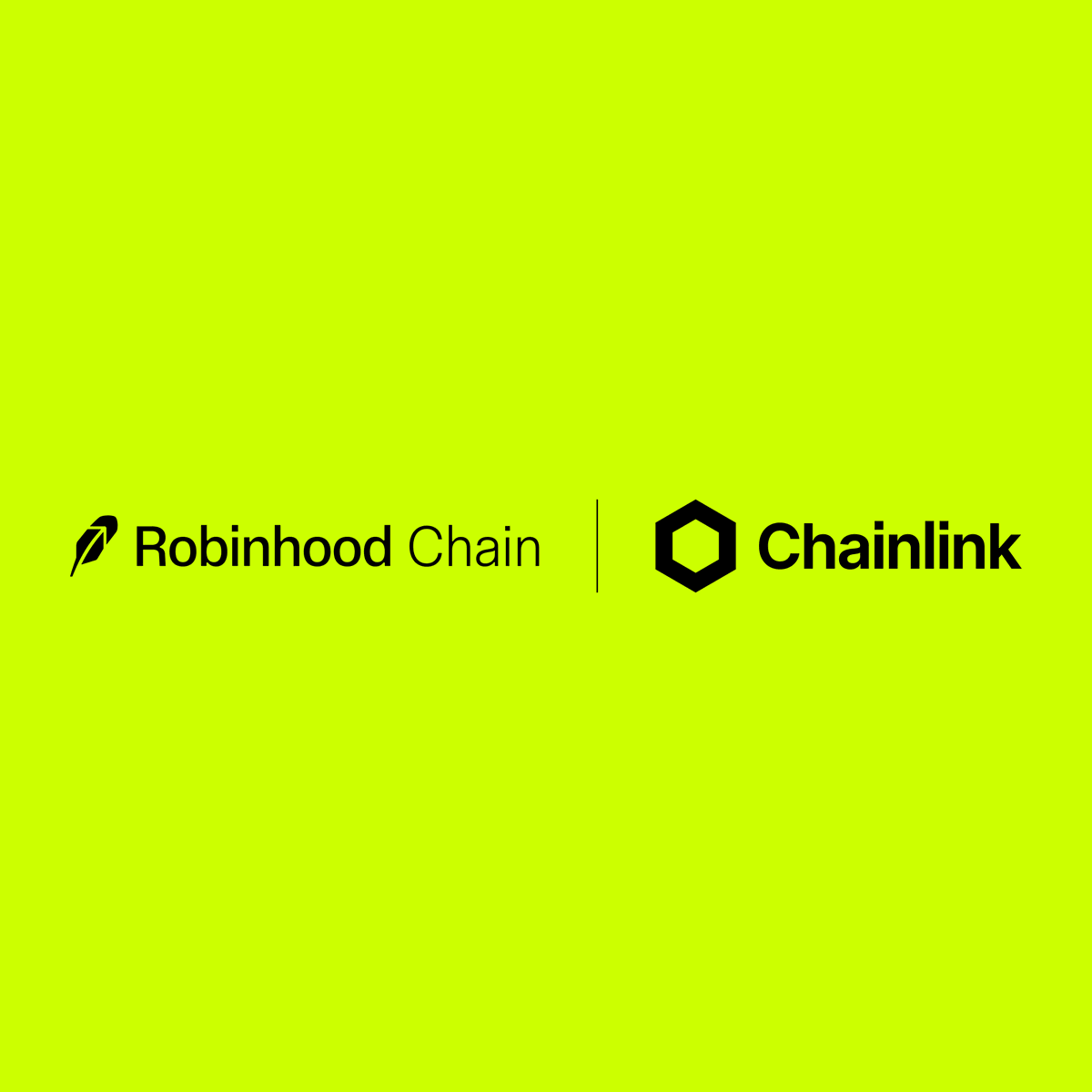 chainlink's tweet photo. ICYMI: Chainlink is live as the official data and cross-chain oracle provider for Robinhood Chain.

@RobinhoodCrypto 🤝 Chainlink https://t.co/yBMRaIEuML
