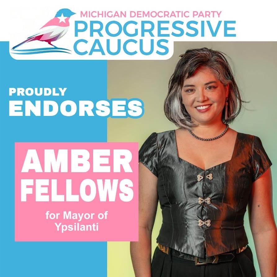 amber4thepeople's tweet photo. Amber Fellows has been proudly endorsed by the Michigan Democratic Party Progressive Caucus! #Ypsi #Ypsilanti #DemocraticCandidate #ProgressiveCandidate #Socialist #DSA
#DSACandidate https://t.co/rCWpqgbMk5