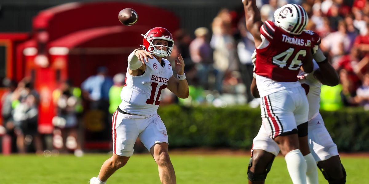 SoonersWire's tweet photo. John Mateer predicted to make 'biggest jump' among SEC QBs

📸 Jeff Blake, Jeff Blake-Imagn Images https://t.co/8QAPkuMHeV https://t.co/BRXMc0L2kP