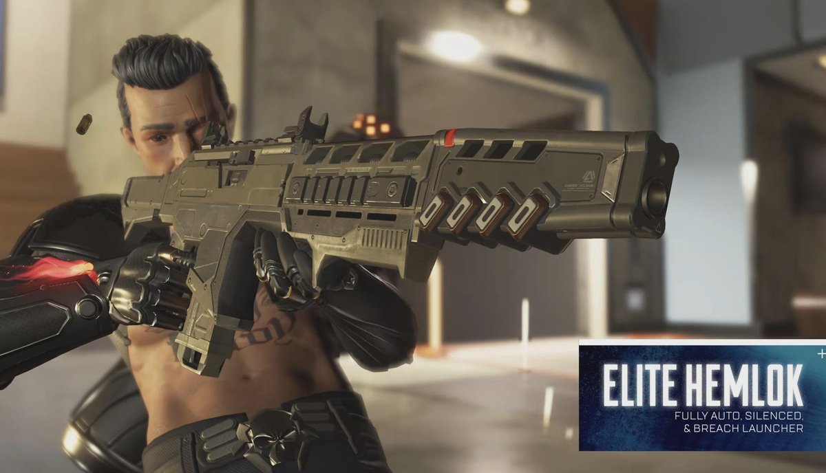 ApexJunkies's tweet photo. Respawn says the Hemlok Breach AR was designed to launch strong as a temporary Elite Weapon takeover, but its rise to the top weapon spot caught the team by surprise.

More Elite Weapon takeovers are also coming in the future, with lessons learned from the RE-45 Burst and Hemlok. https://t.co/V8aus49cQS