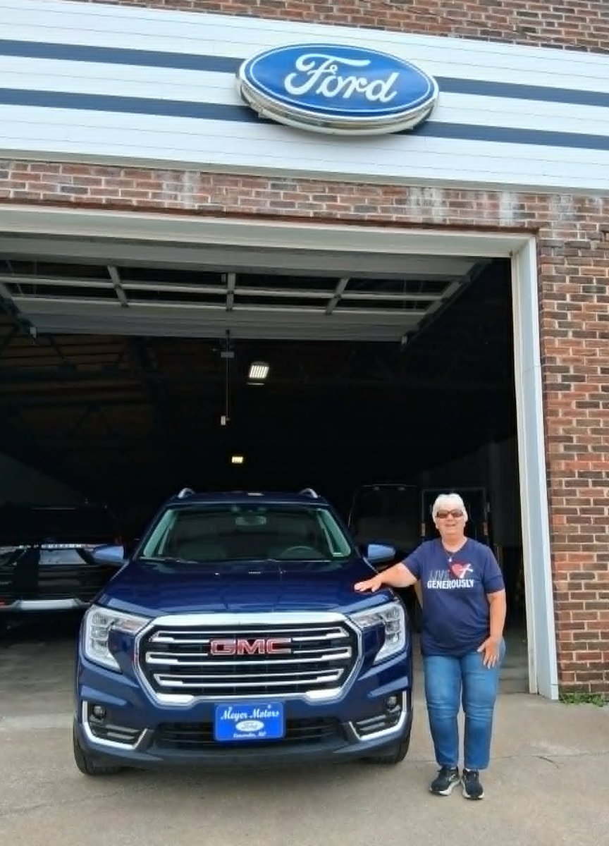 meyer_motors's tweet photo. Thank you, Carol Inman, for the purchase of your Terrain SLT!
#meyermotorsinc
#customerloyalty
#GMCterrain https://t.co/CamFbPNmqc
