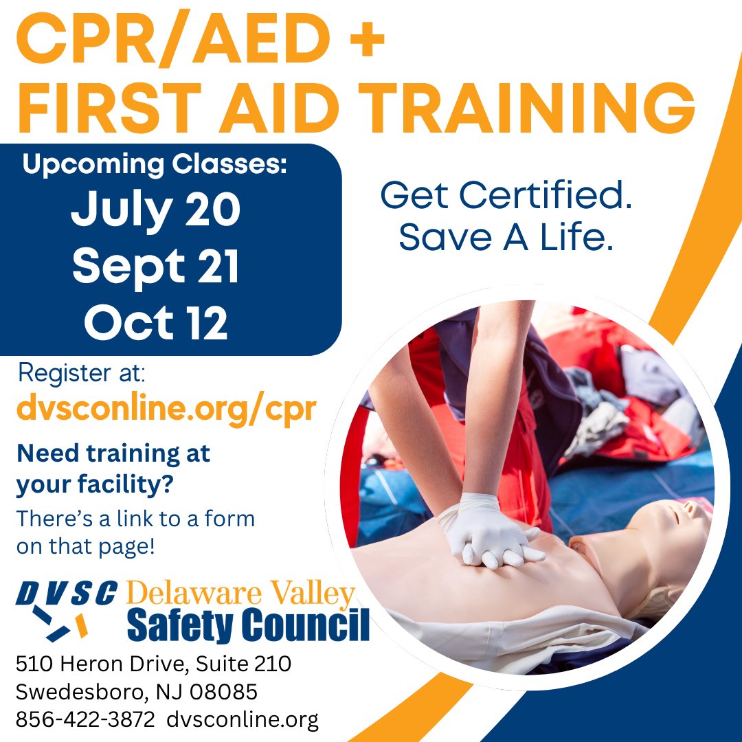 CPR/AED + FIRST AID TRAINING Get Certified. Save A Life. Next in