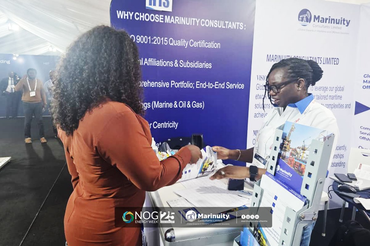 marinuity's tweet photo. At #NOGEnergyWeek2026, every conversation is an opportunity to exchange ideas and explore practical maritime and offshore solutions.

Visit Booth H13 and discover how Marinuity Consultants Limited can support your operations with trusted expertise.
#Marinuity #Maritime #Offshore https://t.co/dki02Giyzy