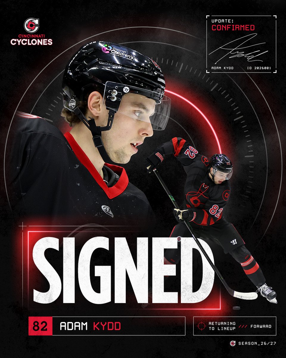 CincyCyclones's tweet photo. Kydd kicks things off🔥 

🗞️ https://t.co/cnmjW198eu https://t.co/savsqWJ6NU