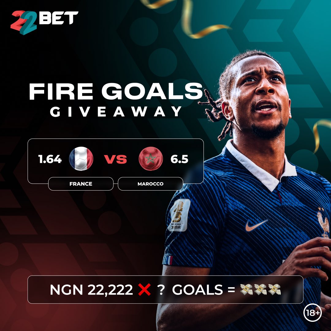 22betNaija's tweet photo. Matchday 28 - Fire Goals Giveaway! 

More goals, more cashout. Dont miss out 🔥 

Follow, Like &amp; Share

Drop your User ID + Account Details, State of Residence &amp; Tax ID

Make a min Stake of NGN 800 on any Matchday 28 events

*T&amp;C Apply https://t.co/eJqitPMd1n