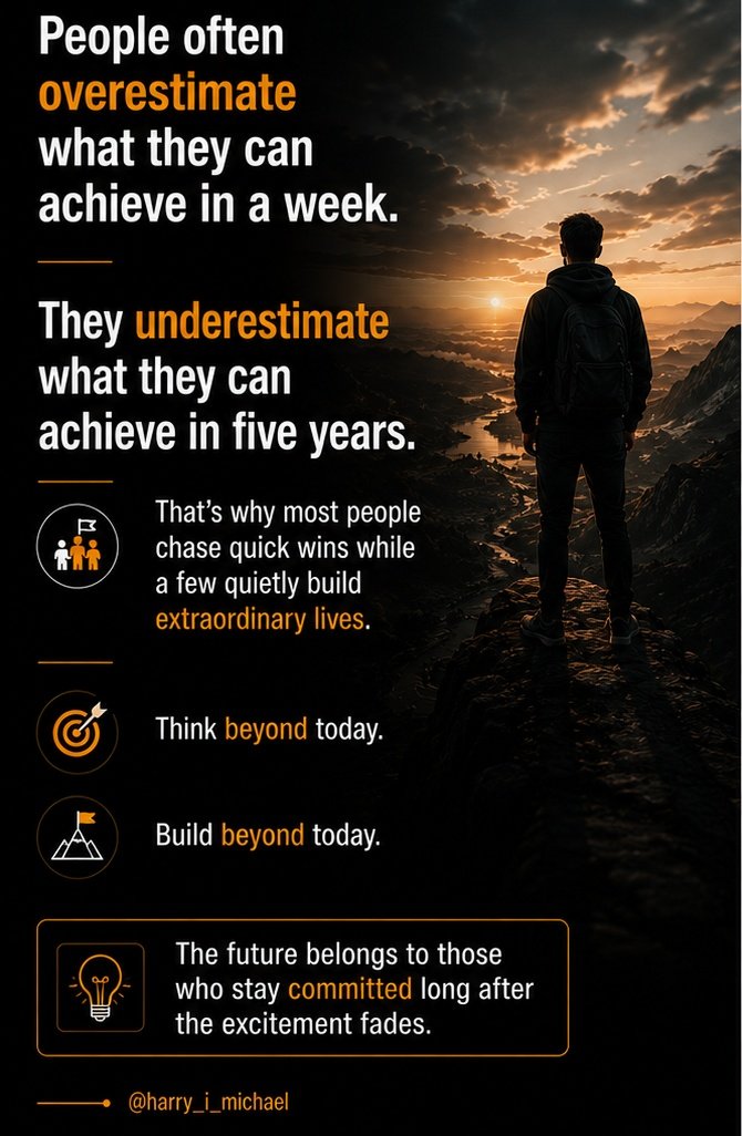harry_i_michael's tweet photo. The future belongs to those who stay committed long after the excitement fades. https://t.co/xc5yE0A8Yj