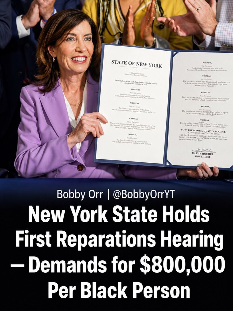 BobbyOrrYT's tweet photo. New York’s Community Commission on Reparations Remedies held its final public hearing in Harlem, where several Black New Yorkers called for direct cash payments to address slavery’s legacy. One attendee suggested $800,000 per person. The commission, crea… https://t.co/uEXLGJvctK https://t.co/gBSk29Y9oA