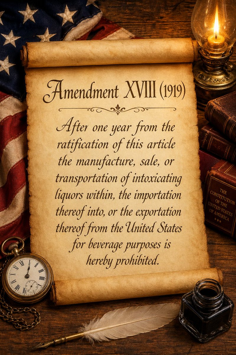 USC1787's tweet photo. 📜 Amendment XVIII, Section 1 (1919)
Day 66/77. See today's clause.
#USConstitution #Prohibition #EdTwitter https://t.co/TfeR6jbKaq