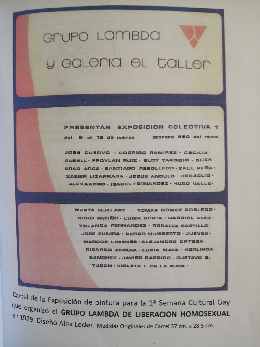 eroerny's tweet photo. El 8 de julio de 2020 murió Gabriel Ruiz Burgos en el Hospital 20 de Noviembre en la Ciudad de México.
Él participó en la exposición colectiva de arte organizada por el grupo Lambda de Liberación Homosexual y la galería El Taller en 1979.
📷 Marco Antonio Cruz. 🌈✨ https://t.co/7V8u0OJJpj