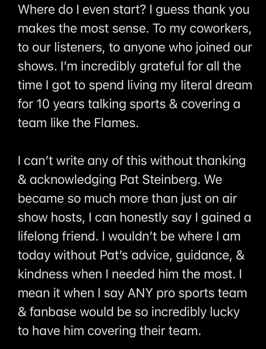 Fan960Logan's tweet photo. A massive thank you to everyone who reached out over the last 24 hours. It’s not the end I know that.
If you want to talk #Flames or anything else you know where to find me. ❤️ https://t.co/5npymtpavs