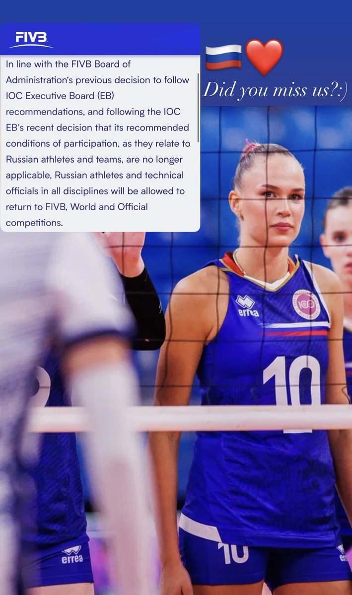 samvolei's tweet photo. só esse story da arina tremeu umas 15 seleções https://t.co/FpB84rXy05
