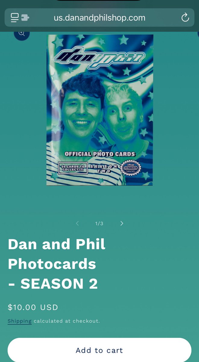 danandphilposts's tweet photo. the photocards are back in stock on the us danandphilshop https://t.co/UaFLmLb5Dz https://t.co/y3jDm0tAzh
