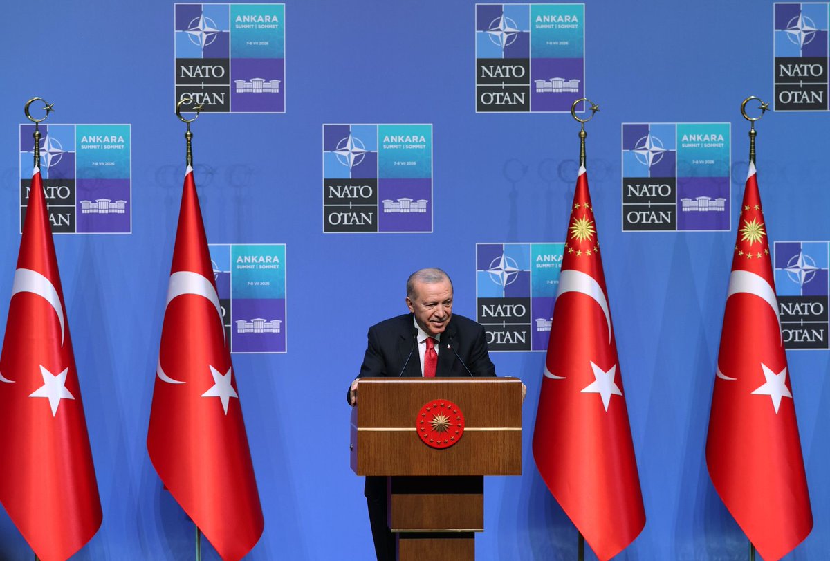 Akparti's tweet photo. "Daha güçlü bir NATO’nun temellerini Ankara'da attık.”

Cumhurbaşkanımız Sayın Recep Tayyip Erdoğan, Ankara’da düzenlenen 36.⁠ ⁠NATO Devlet ve Hükümet Başkanları Zirvesi kapsamında basın mensuplarına açıklamalarda bulundu. #NATOsummit https://t.co/c3pQK4dQLL