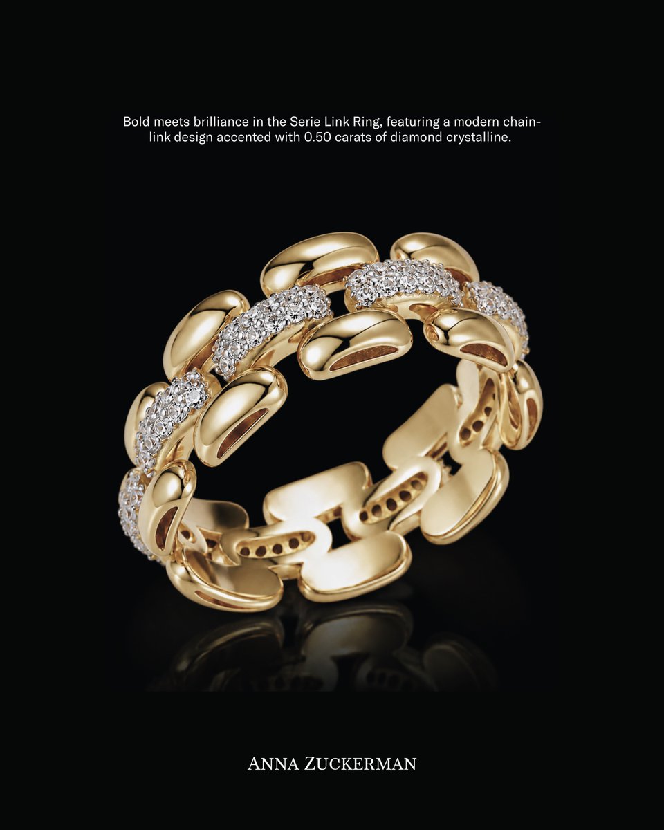 Annazuckerman_'s tweet photo. Strong lines and polished gold meet a flash of brilliance in the Serie Link Ring, a modern design made to stand out with effortless elegance.

#AnnaZuckerman #LuxuryJewelry https://t.co/2cUgdl6nVp