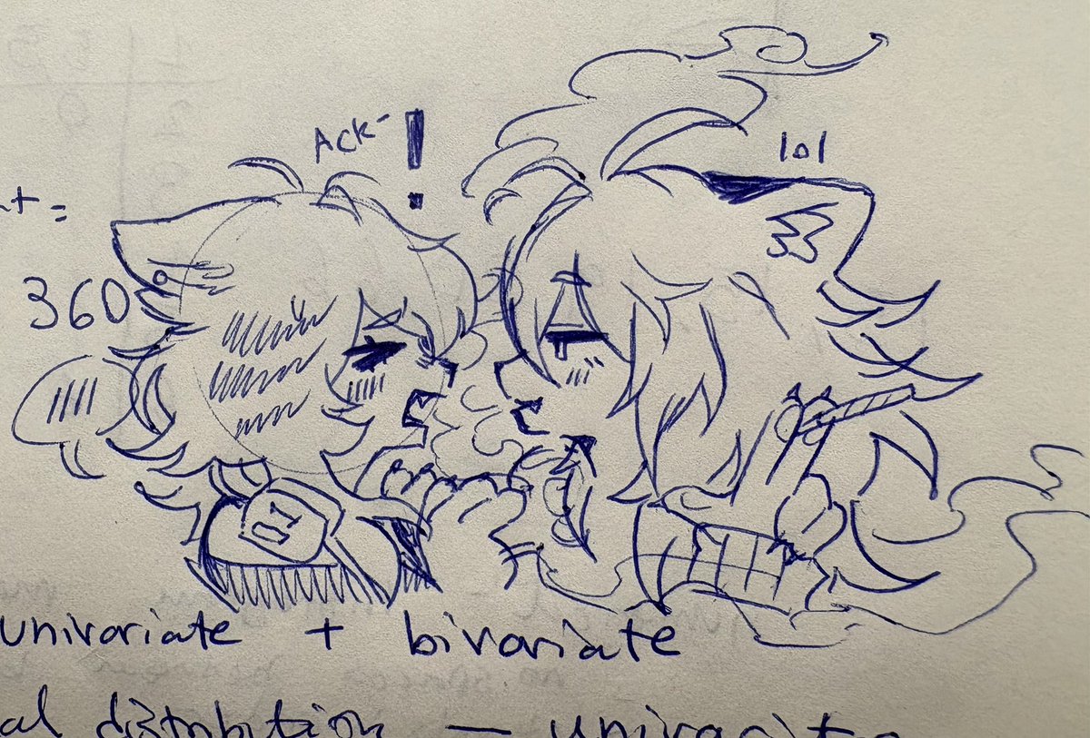 rooroorou's tweet photo. bruh jus kick me out of uni 
got me drawing yuri on every page its so over https://t.co/fLl9dlKcZw