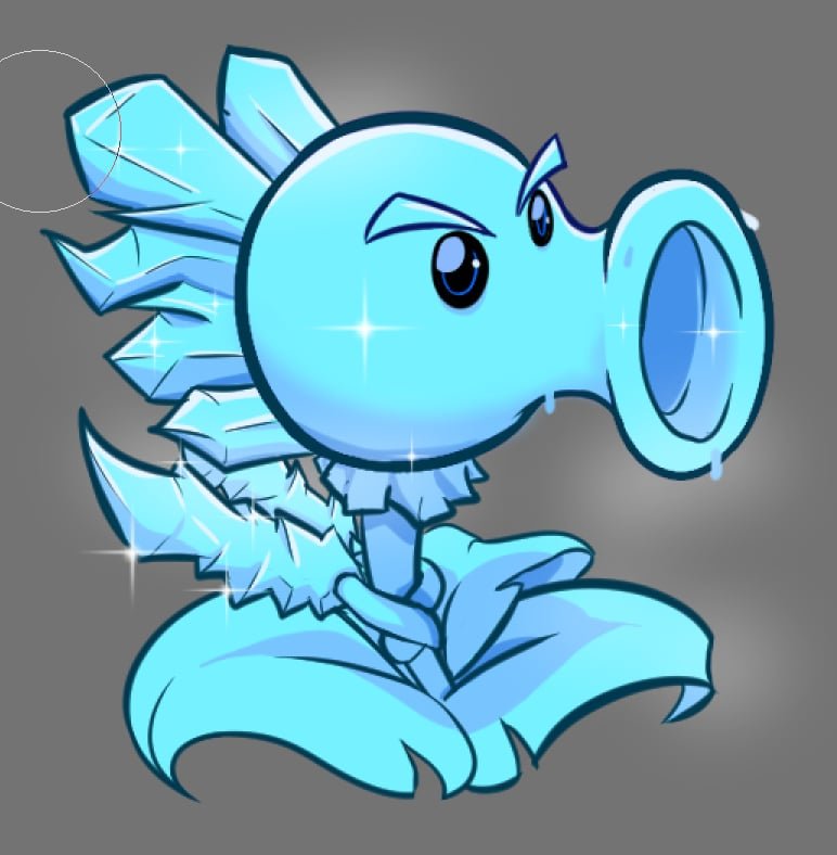 AnotherRiot13's tweet photo. Dbujando una planta diaria hasta que salga una BUENA película de PvZ 
Dia 3

Ice Queen Pea
#pvz #pvzfanart #day3 https://t.co/KshpTbNpDJ