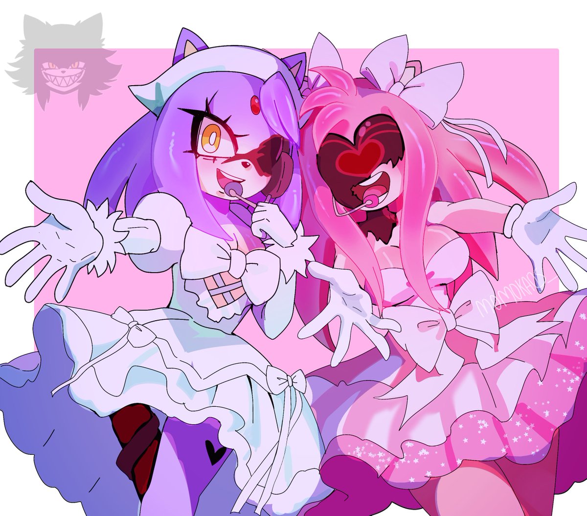 MomokaOs_'s tweet photo. Blazamy as Mizisua! 

#Blazethecat #AmyRose #ALNST #MiziSua #Blazamy https://t.co/cbjQvmDIpY