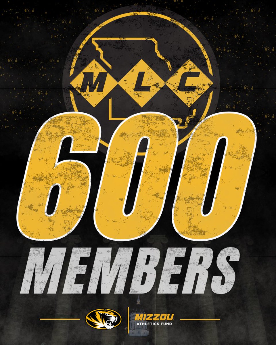 MizzouMAF's tweet photo. Mizzou Leadership Circle has reached 600 members!🐯

Thank you to all our MLC supporters as we strive to fuel competitive excellence, scholarships, and capital projects!

#MIZ https://t.co/IQk8cU5m2J