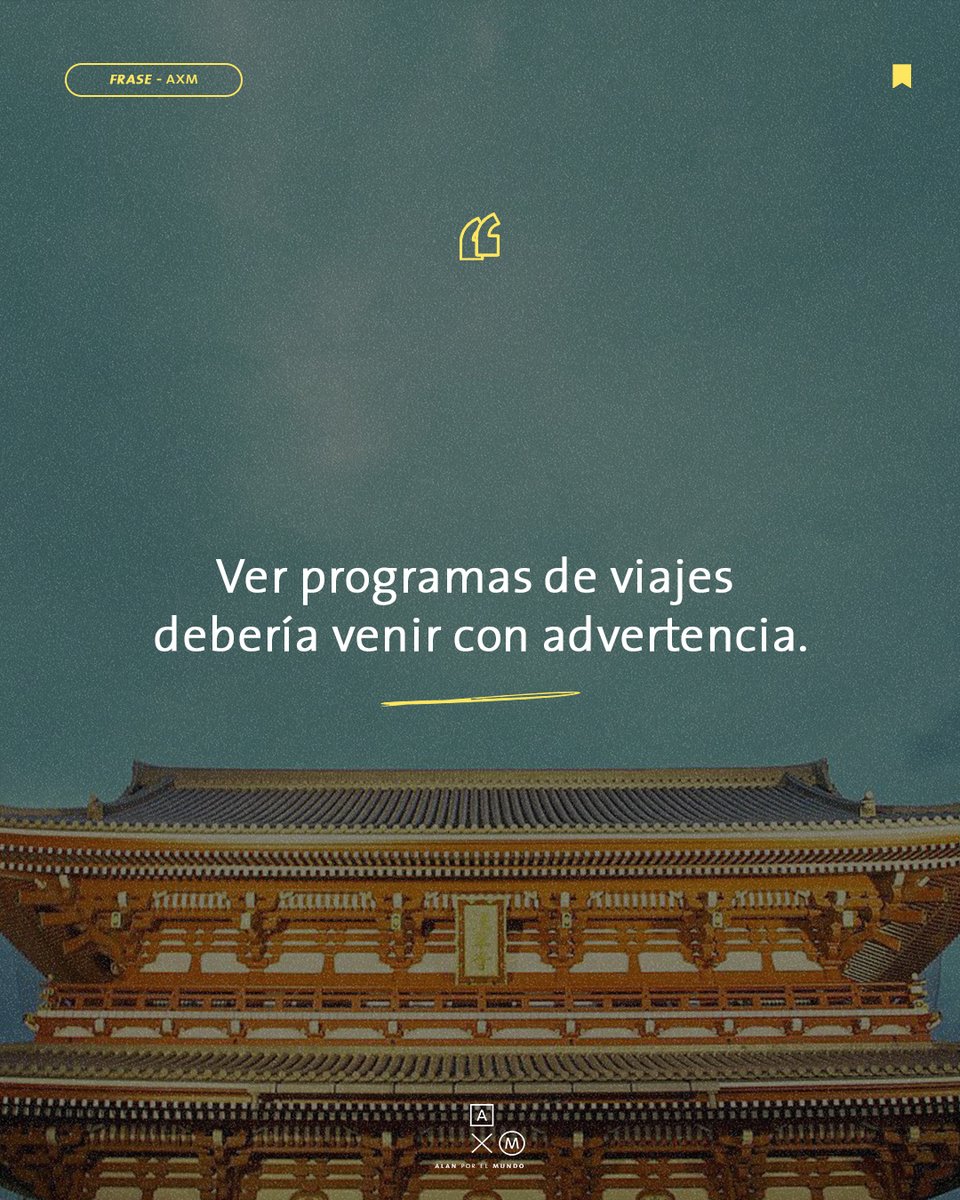 alanxelmundo's tweet photo. Sólo antojan conocer otros lugares. https://t.co/178UqBcB0x