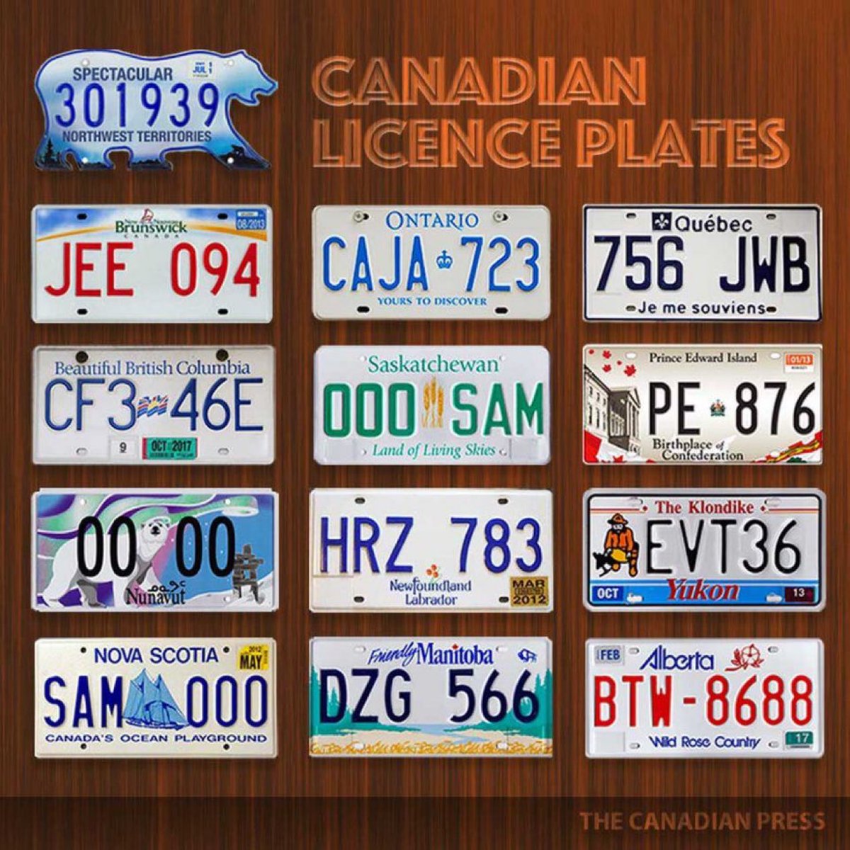 MadelnCanada's tweet photo. Which Canadian license plate is the nicest? 🇨🇦 https://t.co/aDliZW690F