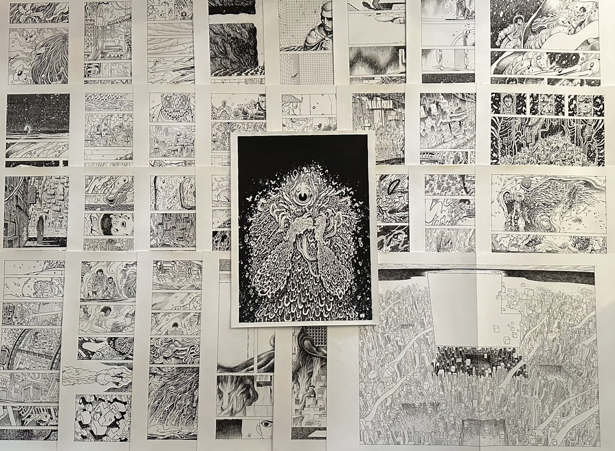 FelixComicArt's tweet photo. PRECIOUS METAL #5 original art by IAN BERTRAM drops tomorrow, Thurs. 7/9, at 9AM PDT/12PM EDT! Our surprise drop for #SDFC2026 is the biggest art of the year! Each page measures a massive 18x24! Career best work from a young visionary…good luck tomorrow! https://t.co/JxJMpgBPXm https://t.co/dDKXzvCEzw
