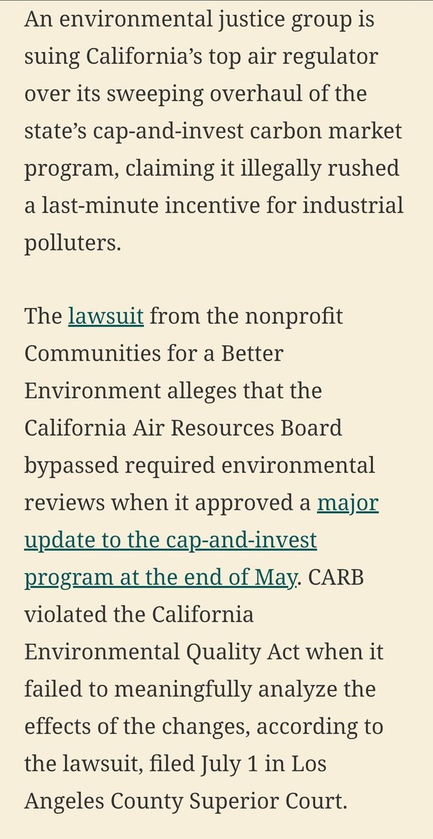 CBECal's tweet photo. "When CARB fails to vet these changes under CEQA, our communities lose out on the strategies and investments we are counting on to achieve  California’s climate goals, protect health, and promote affordability for working families," Lauren G, NorCal Associate Attorney with CBE. https://t.co/dd5PM4aiRx
