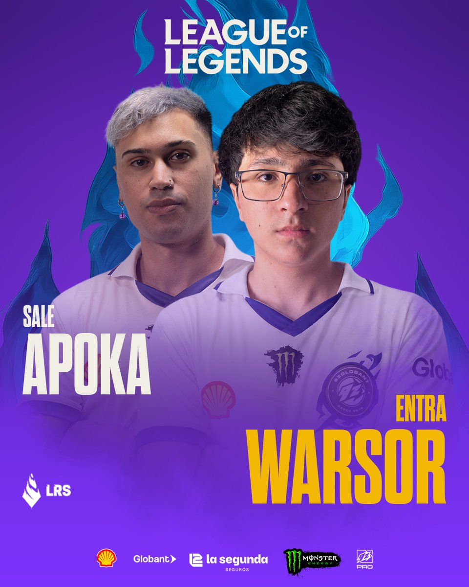 9zTeam's tweet photo. ⇄ Cambio en el roster de League of Legends

Le damos la bienvenida a @thewarsor, quién se suma al equipo de League of Legends a partir de hoy.

Como parte de este cambio, @Apokalipse5 pasa al banco de suplentes https://t.co/XuLMfJ4BZH