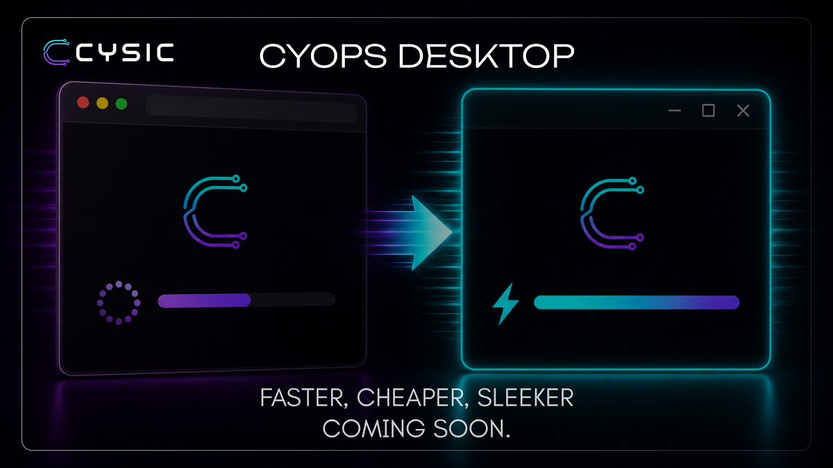 cysic_xyz's tweet photo. CyOps Desktop changes everything.

Now using your PC’s computing power, it costs far less than browser-based IDEs to build working products.

Fewer tokens spent. More time and money saved.

The future of building starts with CyOps. Don't get left behind.

Coming soon. https://t.co/XEf1w3qnNO