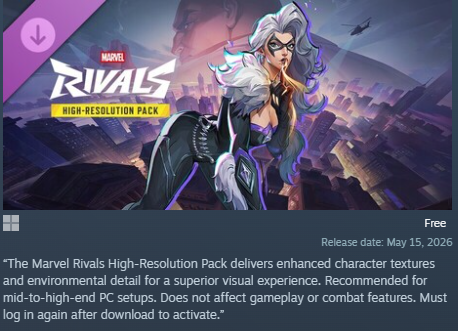 Primly_EN's tweet photo. Completely optional suggestion: 

If you're on PC/STEAM Marvel Rivals, go to your library> select Marvel Rivals>Click the DLC tab and uninstall this DLC. 

Not only will you save 35gb of storage, but it'll help (most people) with their FPS. Some people know about this, other's don't but this is installed in a lot of clients and causes a lot of lag/fps issues for some people. 

I've had this turned off for a while now - but I've recently told some people who didn't know about this and it's helped their FPS issues.
