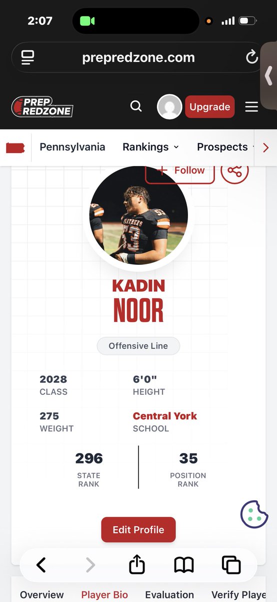 Kadin_Noor's tweet photo. Thank you @PrepRedzonePA for the ranking! 

@centralyorkFB @AFL_YorkPA @CoachCregger @CampbellCYCoach @CoachMooneyCY @RussellStoner24 @RecruitsYork @PrepRedzone @CoachBL_AFL @thefactorybma @footballcoach79 @PaFootballNews https://t.co/yPaMRUWYQ7