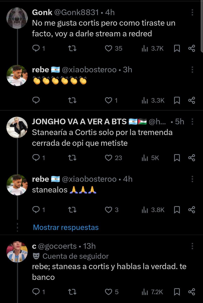 douxvaniIIe's tweet photo. @xiaobosteroo me dio gracia que si bien los tres tenían dif opiniones sobre cortis, todos bancaban lo mismo sobre el gol jsjsjsj. https://t.co/5PZfc8eAHT