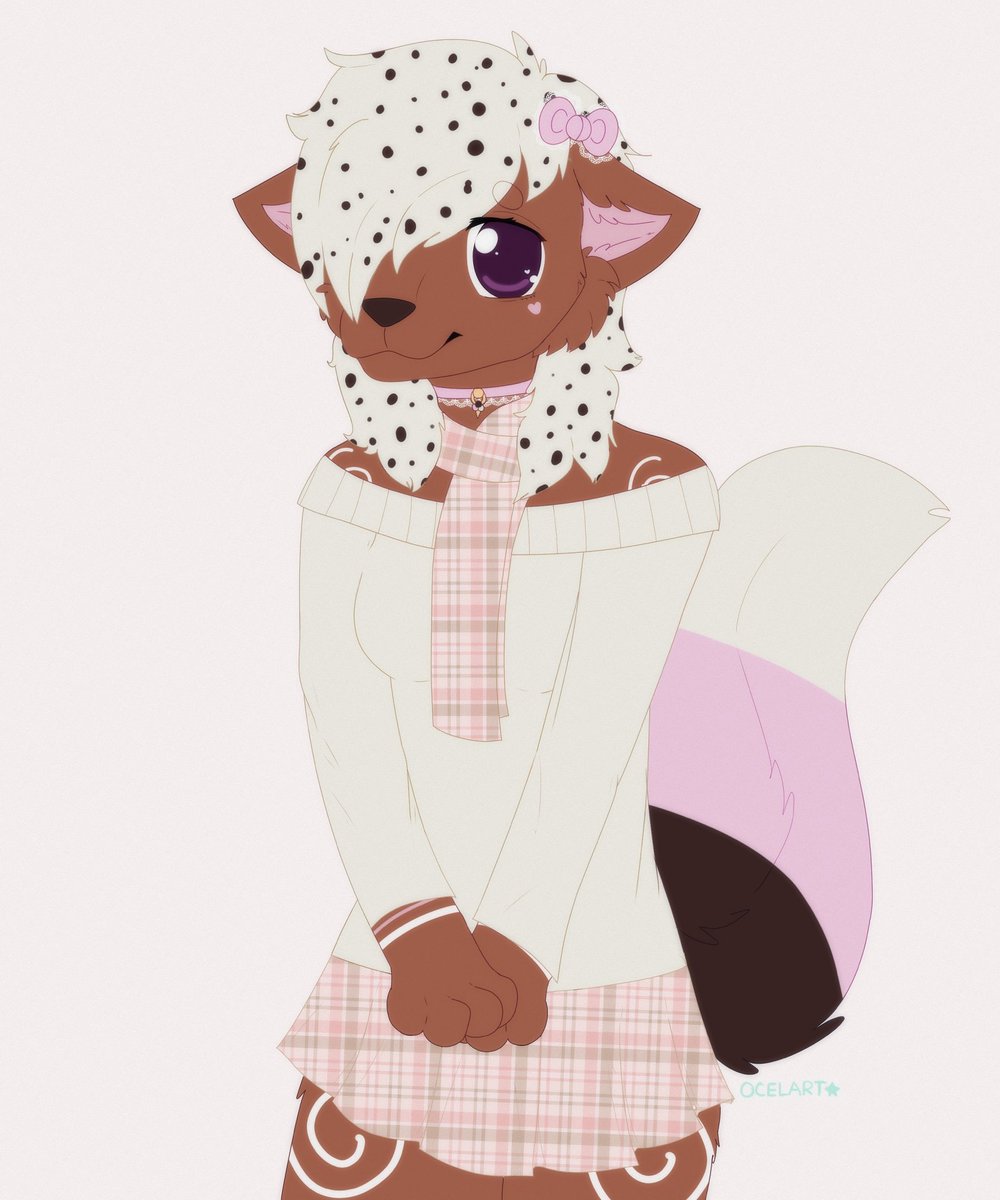 morutekitten's tweet photo. revenge for hyena_tits 🤎🎀🍨 #artfight2026 #artfight #furryart #furryartist #furryoc #furryartwork https://t.co/NI1QII3MEy