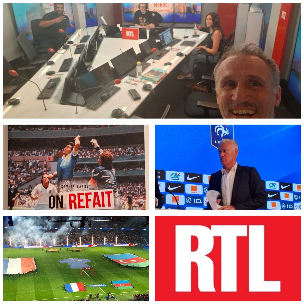 XavBarretFoot's tweet photo. Jq 22heures sur @RTLFrance, on parle de la Coupe du monde #WC2026 #FIFAworldcup avec @flogazan, Dave Appadoo et Soane @AnneSophieHml ⚽️ #FRAMAR #SUICOL #Nati #ARGEGY #LaNati #ESPBEL #SPABEL #football #soccer https://t.co/vre6IAf52O