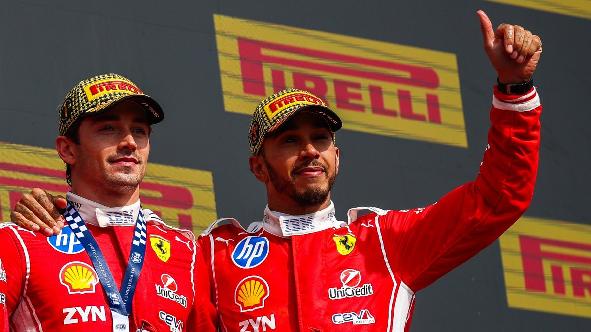 F1GuyDan's tweet photo. 🚨 A MISSED OPPORTUNITY - If Charles Leclerc &amp; Lewis Hamilton finished 1-2 in Silverstone, it would have also been Ferrari's 16th 1-2 finish since the F1 debut of driver #44 in 2007.

That pitstop robbed us of the perfect 1644 stat. https://t.co/WMGxH6WNTu