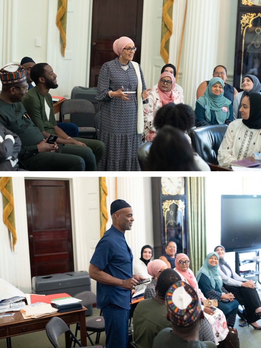 NYCMayor's tweet photo. As we work to make New York City more affordable, we need everyone at the table.

Last week, I sat down with Muslim community leaders whose work spans boroughs, languages and generations. We talked about the challenges Muslim New Yorkers face every day and the solutions we can build together.

The best ideas don't come from City Hall. They come from New Yorkers. And we'll keep partnering and governing together as we build a city that everyone can afford.