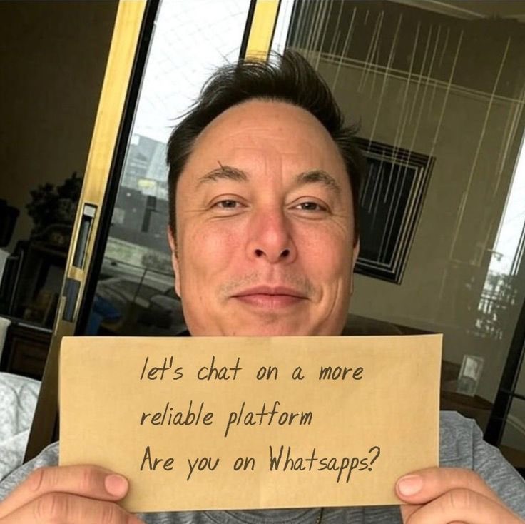 Muskfanslovers1's tweet photo. Are you on WhatsApp? https://t.co/XzmWijf6Ap