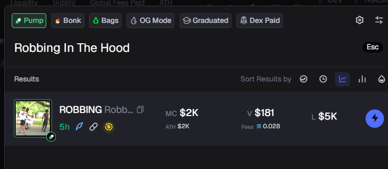 backonourgrind's tweet photo. Sick bro, launched my own coin called $ROBBING in the hood and then just now some soltard gives fees to some mert guy and then it spawns in at 100k

the ca of this gluttonous vamp : 6RSUyFnhGNoSvFC59SCyyHQUHiygMwLTTLMrfu4Rpump

why not just buy mine im broke and want to win against kols