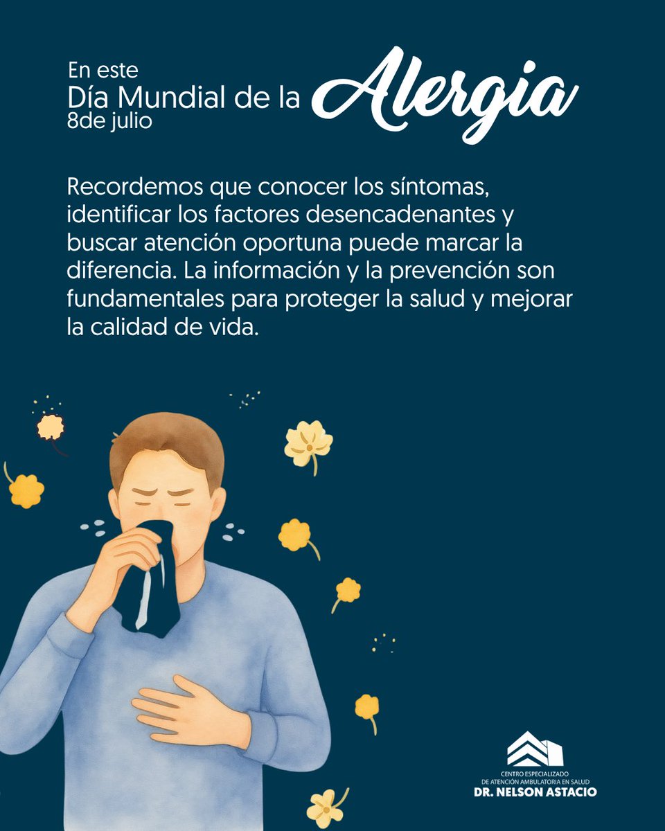 ceasnard's tweet photo. No todas las alergias aparecen en la infancia y no todas producen los mismos síntomas. Existen muchas creencias populares que pueden retrasar un diagnóstico correcto o llevar a tratamientos inadecuados. https://t.co/lehLAWtcOK