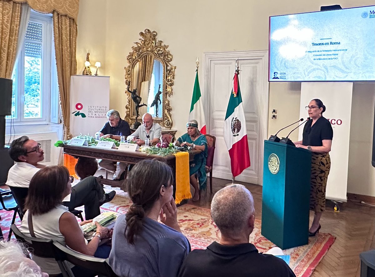 MisionMexRoma's tweet photo. Honrados por la invitación de @EmbaMexIta para participar en conferencia sobre medicina tradicional mexicana. 🇲🇽 #TinaModotti https://t.co/tGbWCEy5nG