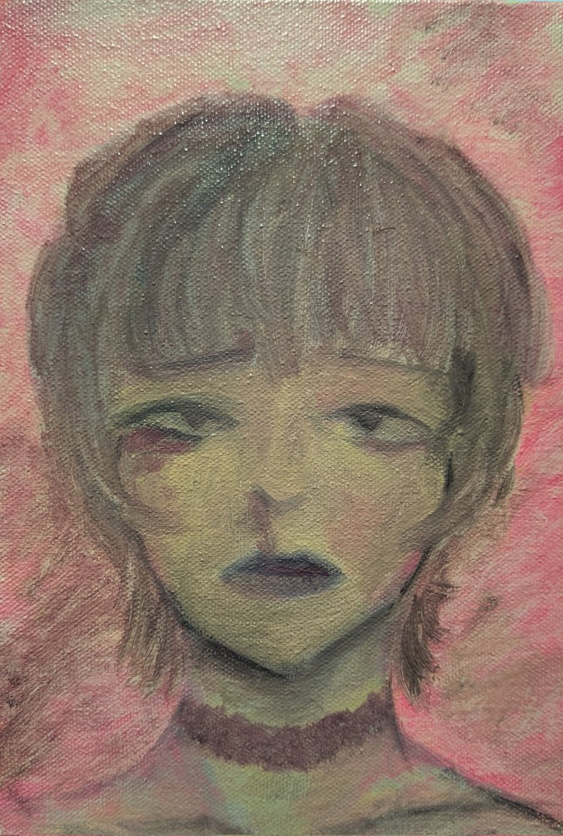 HayanFloRabi's tweet photo. かわいそかわいい
 #油絵  #イラストㅤ https://t.co/q65G1jT82k