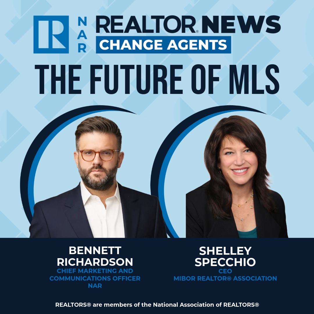 nardotrealtor's tweet photo. Why does listing exposure matter? In the latest episode of “NAR REALTOR® News Change Agents” podcast, Shelley Specchio, CEO of @MIBORBoard, discusses how transparency and cooperation keep real estate markets efficient. 

Listen now to her full conversation with NAR CMCO @bennettrich that also explores marketplace fragmentation, buyer access challenges, and the importance of consumer education. https://t.co/7WSgznQVhM