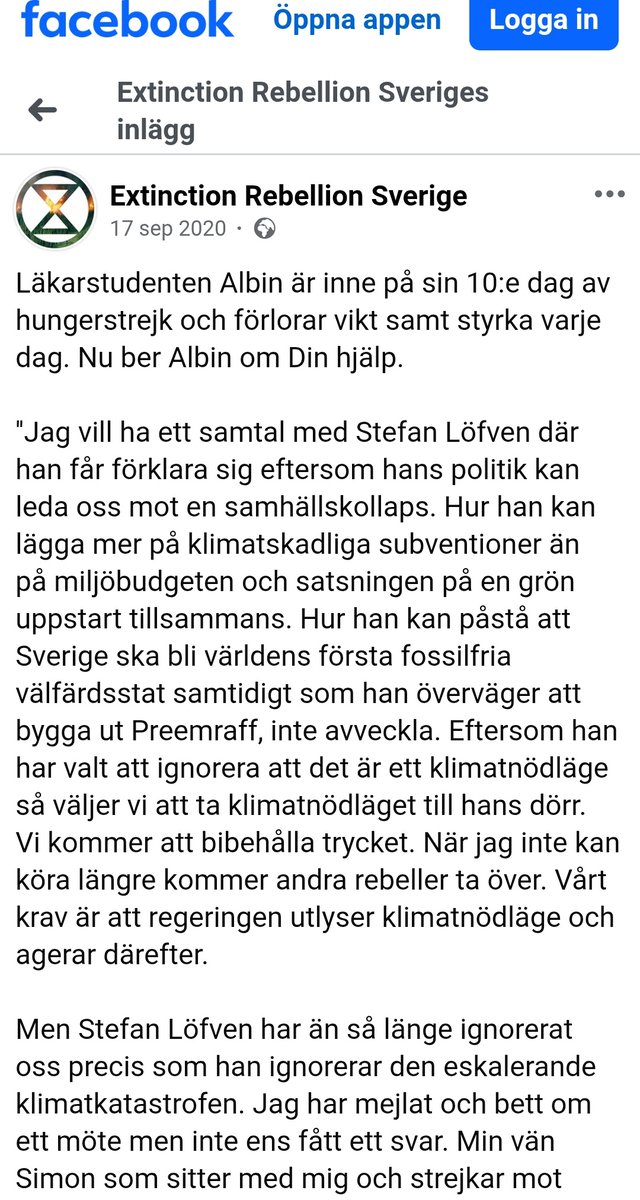 PlainviewLegacy's tweet photo. Aktivisten Ute Attermeyer, språkrör för Miljöpartiet Värmland tillika överläkare Karlstad psykiatri, har hejat på när student hoppade av studierna för att hungerstrejka för klimatet.
 Detta är en person som varje vecka möter kvinnor med ätstörningar. 
 Läkare som uppmuntrar till livsfarliga fysiologiska går förövrigt stick i stäv med uppdraget.