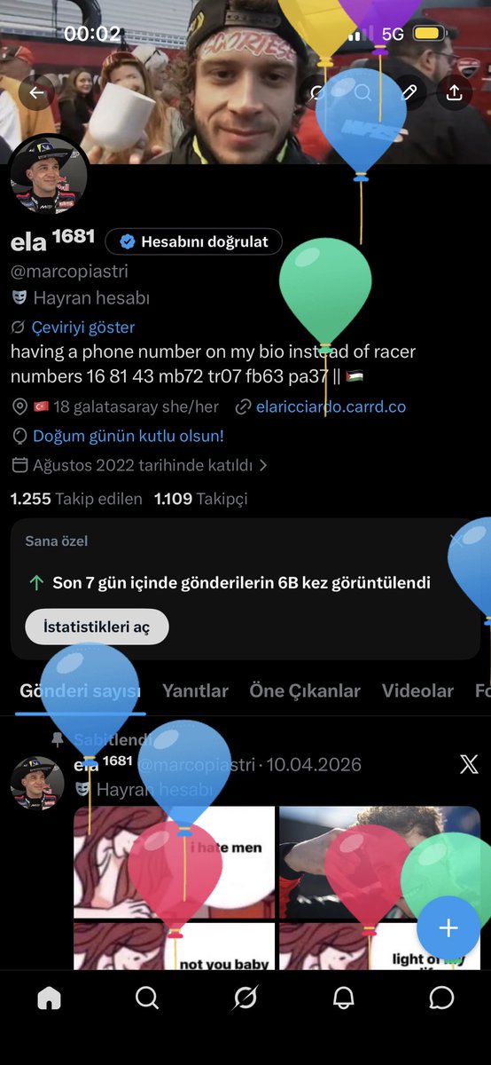 marcopiastri's tweet photo. balloon day for ela💅🏻 https://t.co/pBwl5RW3Rf