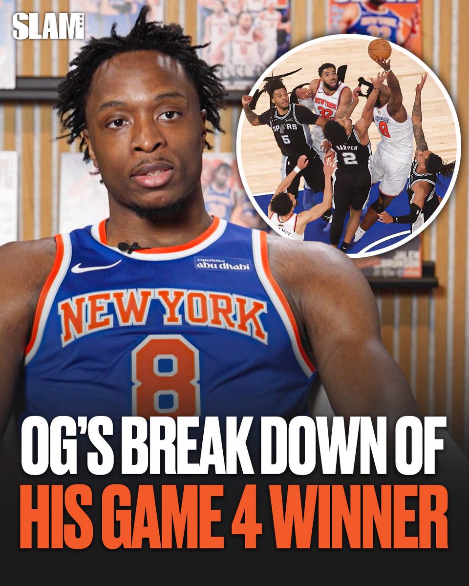 SLAMonline's tweet photo. Whole city’s gonna be reliving this one for ages. OG gave us his full breakdown of the play that completed the greatest comeback in NBA Finals history. https://t.co/07vEunnv2J