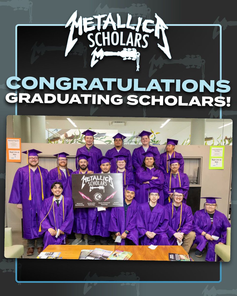 AWMHFoundation's tweet photo. Congrats to the @ColumbiaGorgeCC #MetallicaScholars who received their certificates this graduation season!

#MetallicaGivesBack #AWMH https://t.co/sJA0f0MGQZ