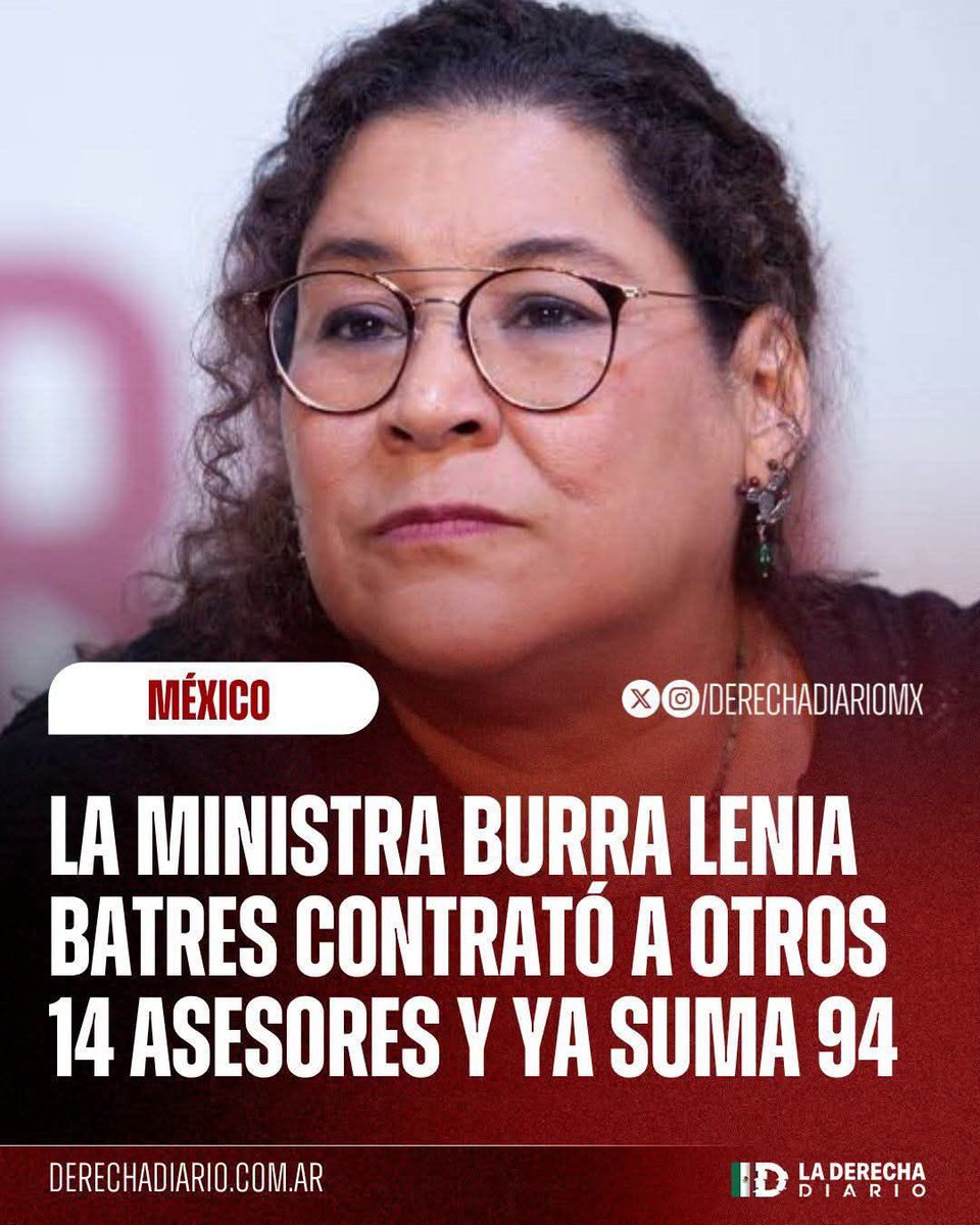Jackie2theworld's tweet photo. 94 asesores para la MINISTRA BURRA, para quitarle el patrimonio a tus hijos cuando ya no estés por su ocurrencia de cobrar impuestos a las herencias y legados…

Ni fue nada “barata” la SCJN ahora con tanto asesor, ni están protegiendo a los mexicanos… Están para JODER!!!😡 https://t.co/G26FgItLpY