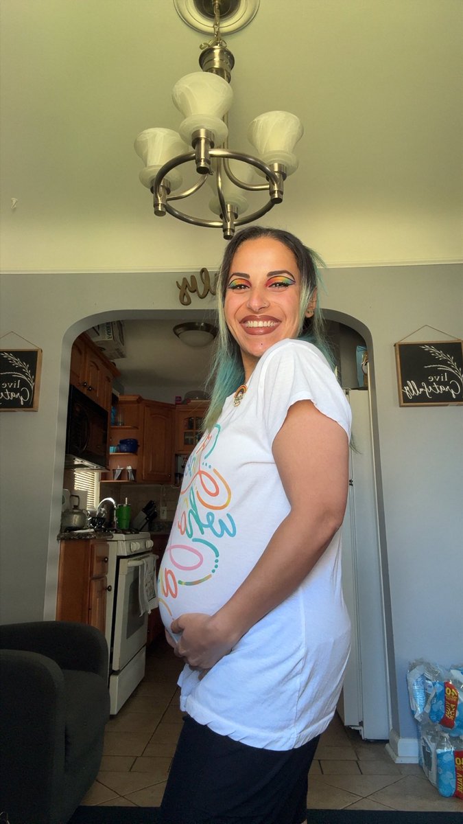 DontUWeep's tweet photo. After 1 loss &amp; years of infertility later, I found out I’m pregnant with my rainbow miracle baby when we thought it was impossible for me. Today we got the news baby is trying to come way earlier than expected which means I could lose this baby if it delivers now. So (cont.) https://t.co/TOzivd18eY